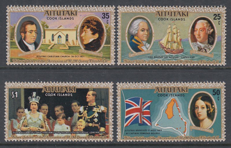 Aitutaki 148-151 MNH VF