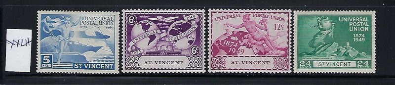 ST VINCENT - SCOTT #170-73 1949 UPU ISSUE- MINT XXXLIGHT HINGED