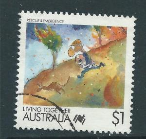 AUSTRALIA SG1136 1988 LIVING TOGETHER $1 FINE USED