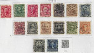 US 1902 defs (1c-$2) Scott # 300-311 & 479 Cats $160