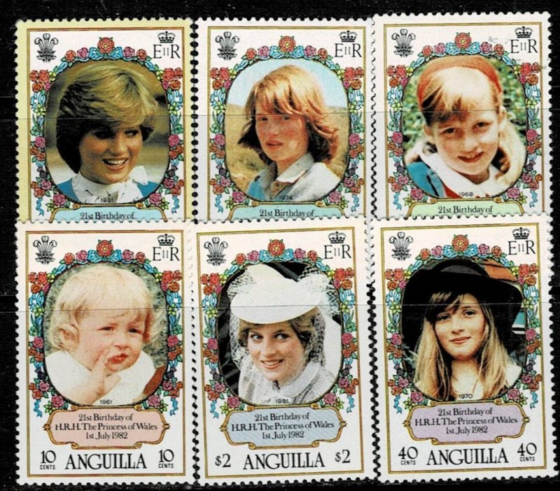 Anguilla 1982 21st Birthday of Princess Diana MNH