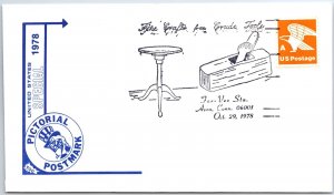 US SPECIAL EVENT COVER FINE CRAFTS FROM CRUDE TOOLS FAR-VEX AT AVON CT 1978 - D