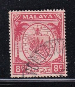 Malaya Negri Sembilan 1949 Sc 44 8c red Used