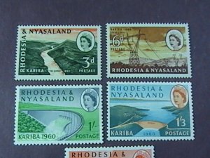 RHODESIA & NYASALAND # 172-177-MINT NEVER/HINGED-COMPLETE SET----QEII----1960