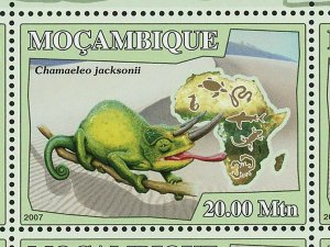 Lizards Chamaeleo Jacksonii Brookesia Varanus Niloticus S/S MNH #2991-2996