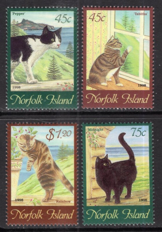 Norfolk Islands 638-641 Cats MNH VF