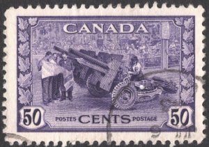 Canada SC#261 50¢ Munitions Factory (1942) Used