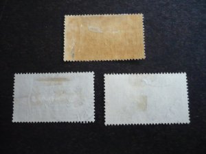 Stamps - Tunisia - Scott# 52,54,56 - Mint Hinged & Used Part Set of 3 Stamps