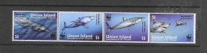 SHARKS - UNION ISLAND #254 WWF MNH