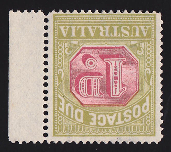 AUSTRALIA 1922 Postage Due 1d ERROR 3rd wmk INVERTED MNH ** ACSC cat $20,000++ 