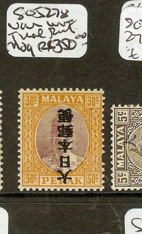 MALAYA  JAPANESE OCCUPATION (P2601B)  PERAK  30C  SGJ278 VAR INV SURCHARGE  MNH