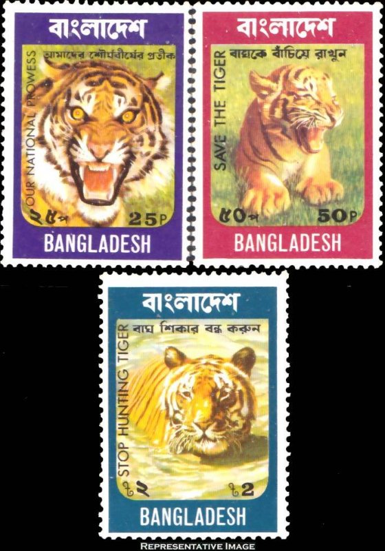 Bangladesh Scott 69-71 Mint never hinged.