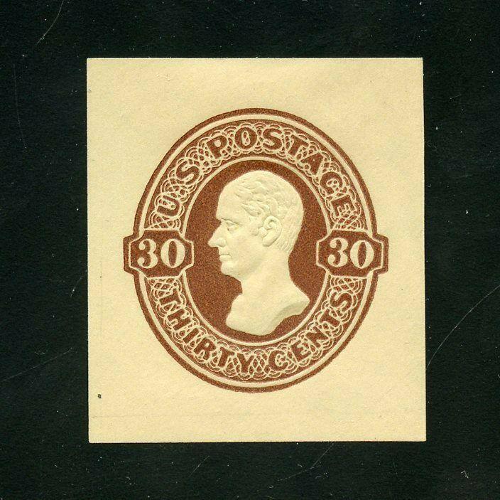 UNITED STATES CUT SQUARE CLEAN SCOTT#U337  MINT HINGED SCOTT $40.00