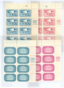 United Nations--New York #31-34 Mint (NH) Multiple