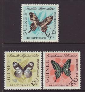 Guinea C47-C49 Butterflies MNH VF