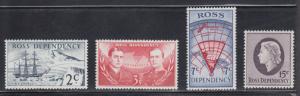 New Zealand - Ross Dependency   #L5-8   mnh     cat $57.00