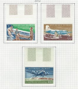 Republic of Mali mnh hinged on salvage stamps are mnh sc C16-C18