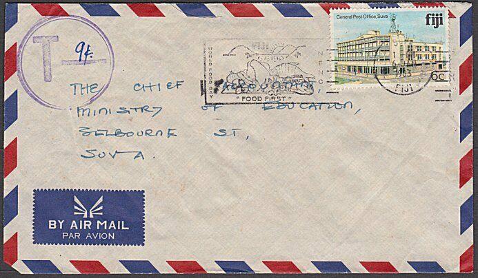 FIJI 1983 local Suva cover large T in circle tax marking...................54500