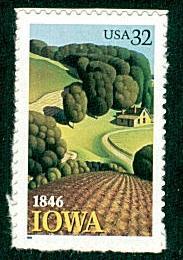 #3089 Iowa Statehood S/A - MNH