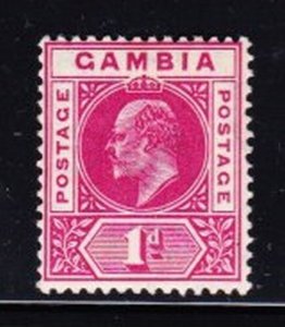 Album Tesori Gambia Scott # 42a 1p Edoardo VII Mint Hinge