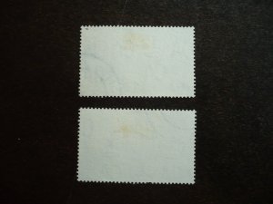 Stamps - Bechuanaland - Scott# 104-205 - Used Set of 2 Stamps