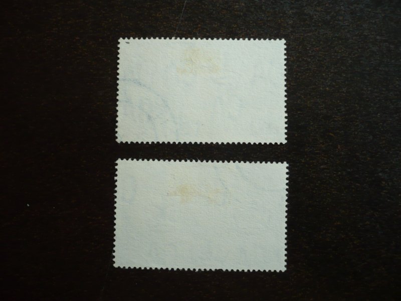 Stamps - Bechuanaland - Scott# 104-205 - Used Set of 2 Stamps