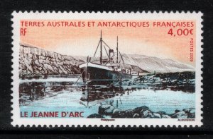 FRENCH ANTARCTIC 2009 Jeanne d'Arc; Scott 416, Yvert 523; MNH