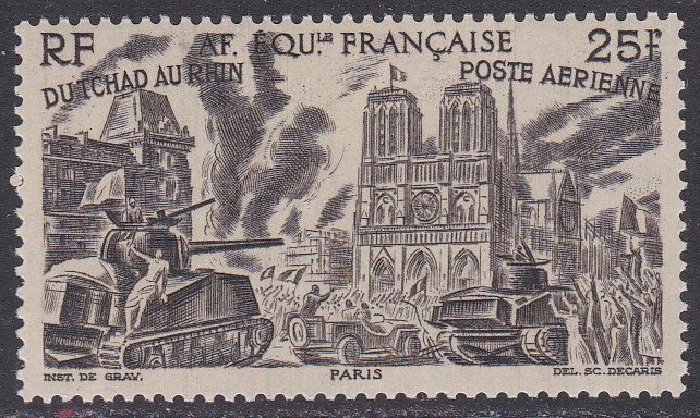French Equatorial Africa Sc #C29 Mint Hinged; Mi #260
