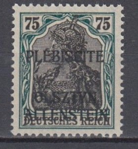 1920 Allenstein Plebiscite Michel 9 MNH