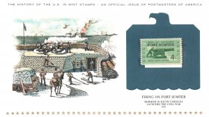 THE HISTORY OF THE U.S. IN MINT STAMPS FIRING ON FORT SUMTER