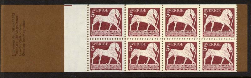 Sweden 961a Booklet MNH Horse