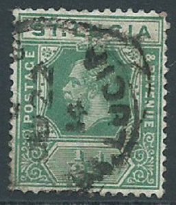 St Lucia, Sc #64, 1/2d Used