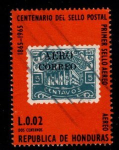 Honduras  Scott C388 Used  airmail stamp on stamp