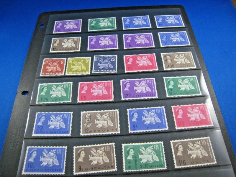 BRITISH OMNIBUS  -  25 COUNTRIES - 1963 FREEDOM FROM HUNGER   MNH