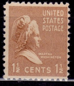 United States, 1938, Martha Washington, 1 1/2c, sc#805, MNH