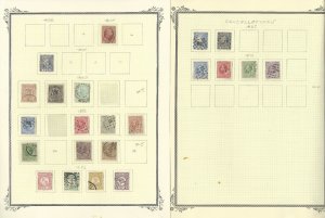 Netherlands Stamp Collection on 10 Scott Quad Pages, 1852-1926, JFZ