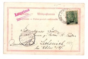 GERMAN  TURKEYI  JERUSALEM TO GERMANY PICTURE CARD 2-12-01