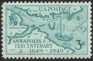 # 984 MINT NEVER HINGED ANNAPOLIS TERCENTENARY
