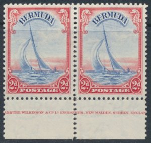 Bermuda  SG 112a SC# 109A MNH margin pair  see details and scans