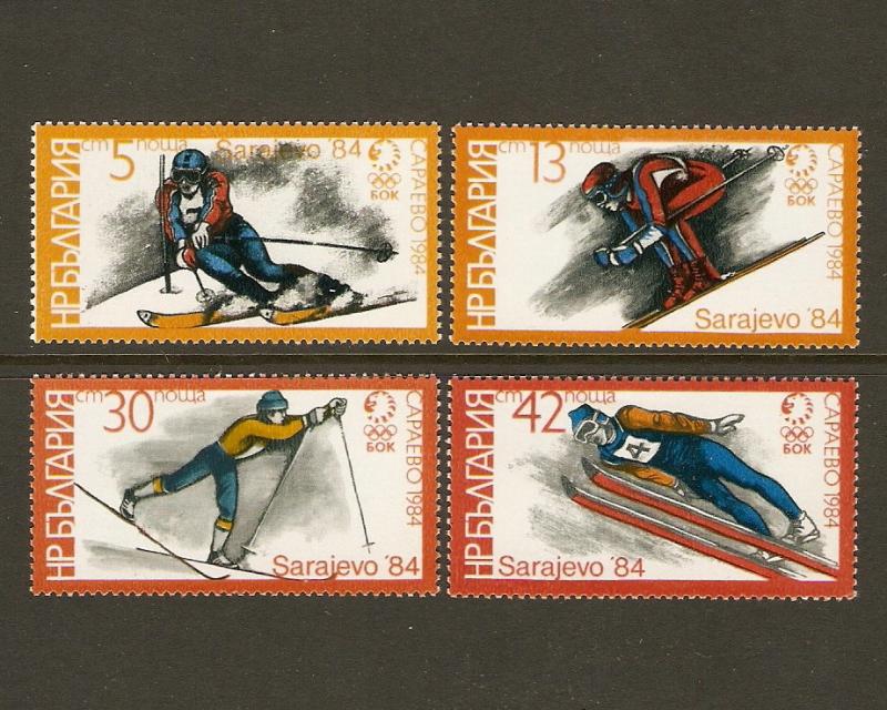 Bulgaria Michel #3201-4 NH Sarajevo Olympics