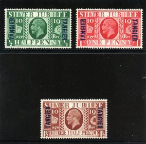 Morocco Agencies 1935 KGV Silver Jubilee set complete MNH. SG 238-240.