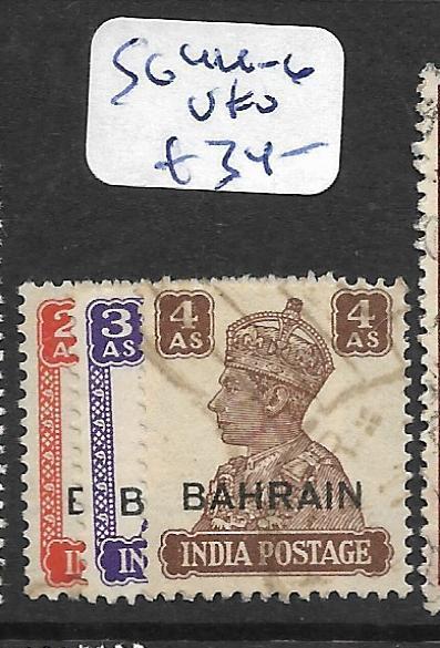 BAHRAIN (P0902B) KGVI ON INDIA   SG 44-6  VFU