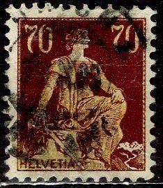 Switzerland 1908: Sc. # 141; Used Single Stamp