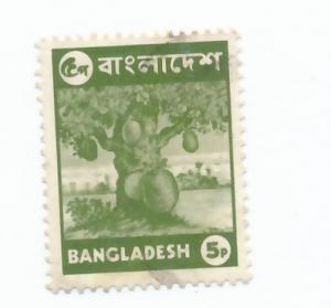 Bangladesh 1976 - Scott 95 used - 5p, Jack Fruit