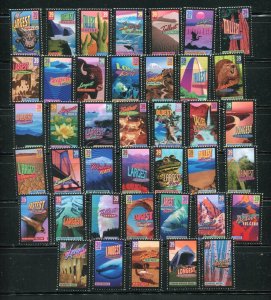 4033 - 4072 Wonders of America All 40 Single 39¢ Stamps MNH