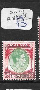 SINGAPORE (PP1101B) KGVI $2.00  SG 14  MNH