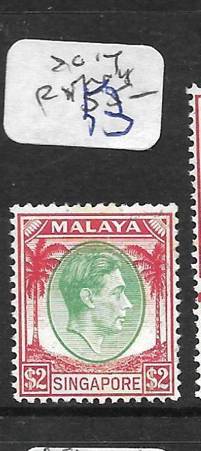 SINGAPORE (PP1101B) KGVI $2.00  SG 14  MNH