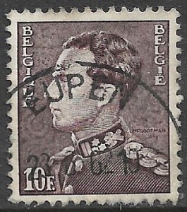 BELGIUM 1936-51 10fr Perf. 11 1/2 King Leopold III Portrait Issue Sc 307 VFU