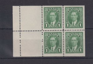 #231a George VI issue  Booklet pane SUPERB MNH Cat $37 Canada mint