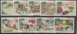 DOMINICA SG754/62 1981 CHRISTMAS MNH